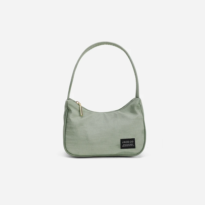 

Soft Nylon Handbag Minimalist Underarm Zipper Unique Ladies Casual Handbags Korean Fashion Torebki Damskie Ladies Bag DE50ST