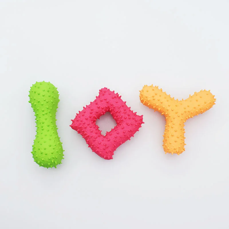 

Dog Toothbrush Rubber Chew Toys Durable Dog Bite Resistant Teeth Cleaning Squeak Toys for Small Medium Dog Supplies