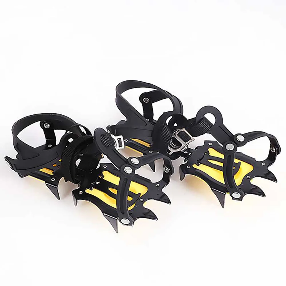

Adjustable 10 Teeth Crampons Manganese Steel Climbing Gear Snow Ice Anti-Skid Climbing Shoe Grippers Crampon Traction Device