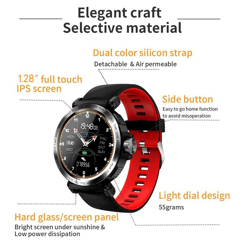 Многофункциональные спортивные Смарт-часы ligent для мужчин и женщин S18 Full Sn-Touch IP68