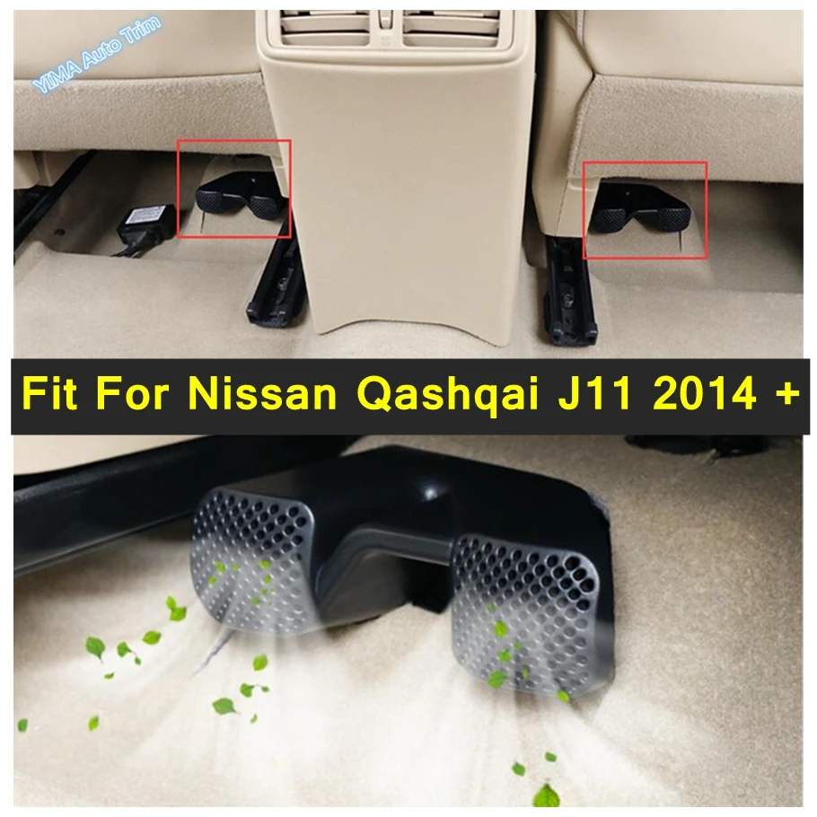 

Lapetus Auto Styling For Nissan Qashqai J11 2014 - 2020 Seat Below Under Air Condition AC Outlet Vent Dust Protector Cover Trim