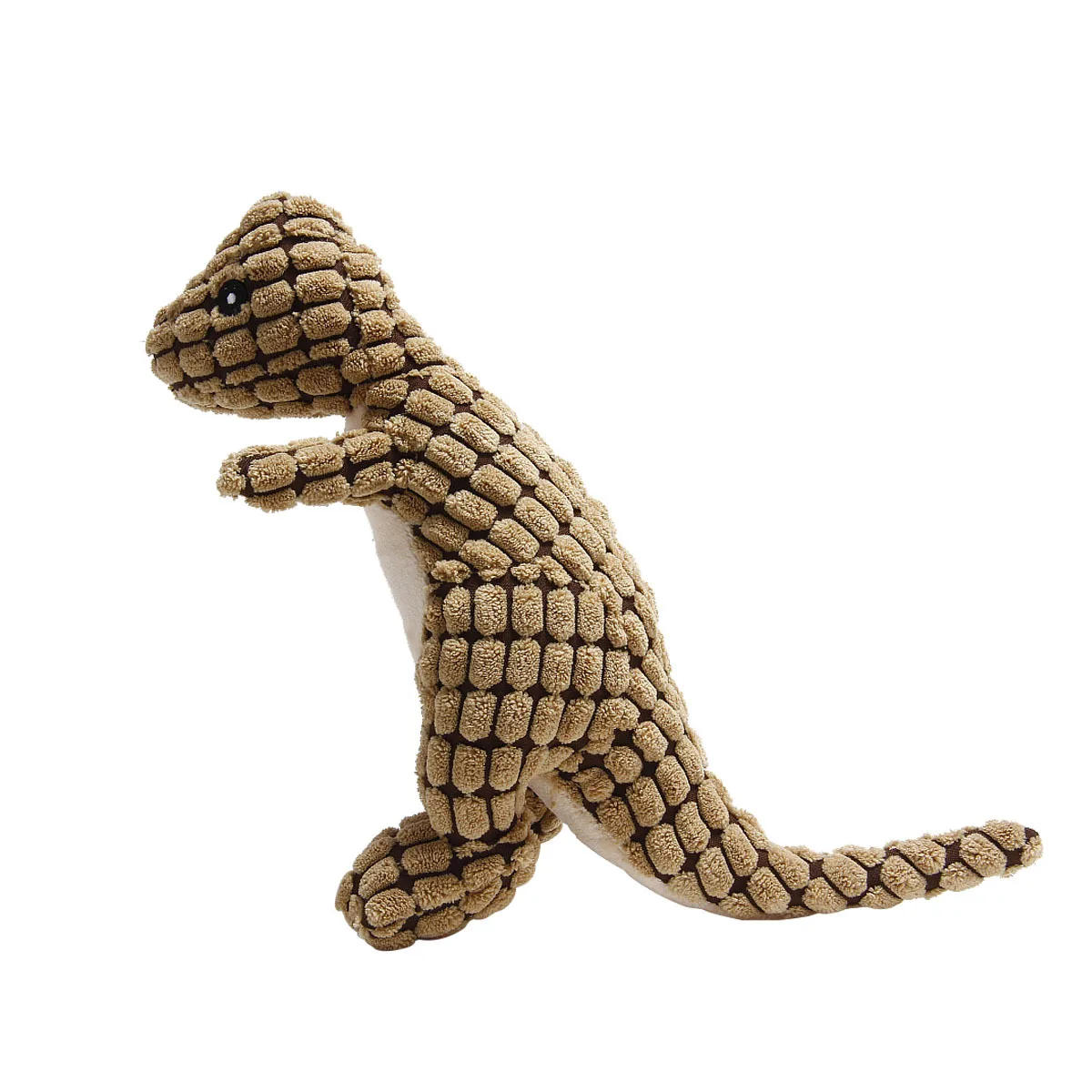 

Stuffed Dog Toys For Small Dogs Plush Fleece Sound Durable Interactive Toy Bite Resistant Squeaker Dinosaur Shape Plush Toy