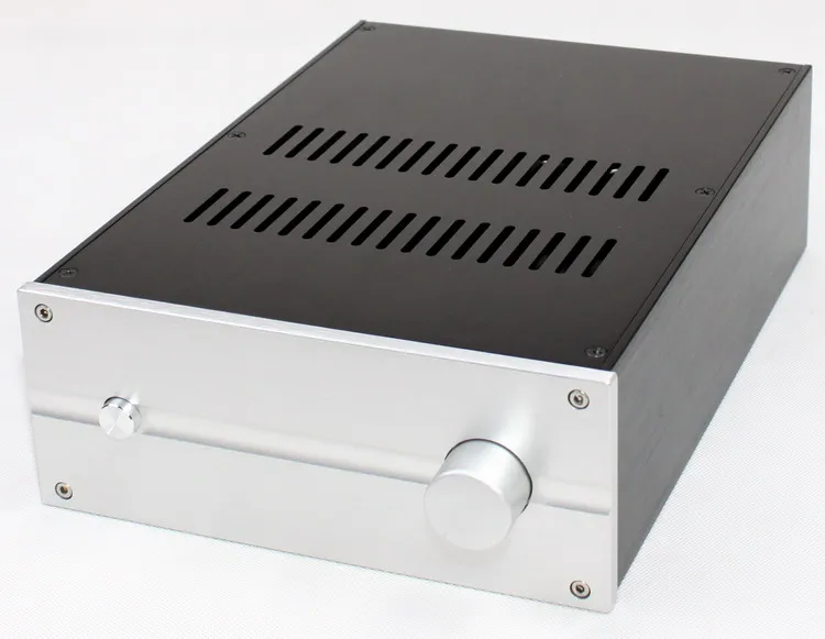 W222 H92 D310 Выключатель питания DIY Шасси усилителя Анодирующий алюминиевый