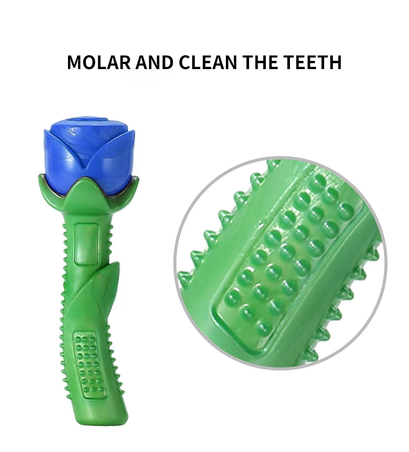 

Dog Biting Toy Chew Toys Puzzle Rubber Pet Supplies Puppy Bite Resistant Teeth Cleaning Teething Stick Tooth Brush