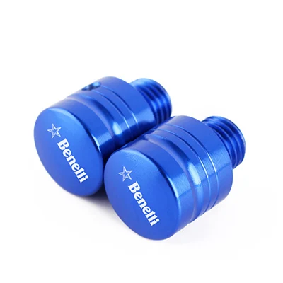 blue Мотоцикл M10* 1,25 CNC алюминиевые зеркала заднего вида отверстие заглушки винты кепки универсальный для Benelli Leoncino 500 Leoncino250 BN600 300 - Цвет: blue