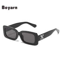 boyarn 2022 small square sunglasses retro rectangle sun glasses men and women personality trendy sunglass uv400 eyewear