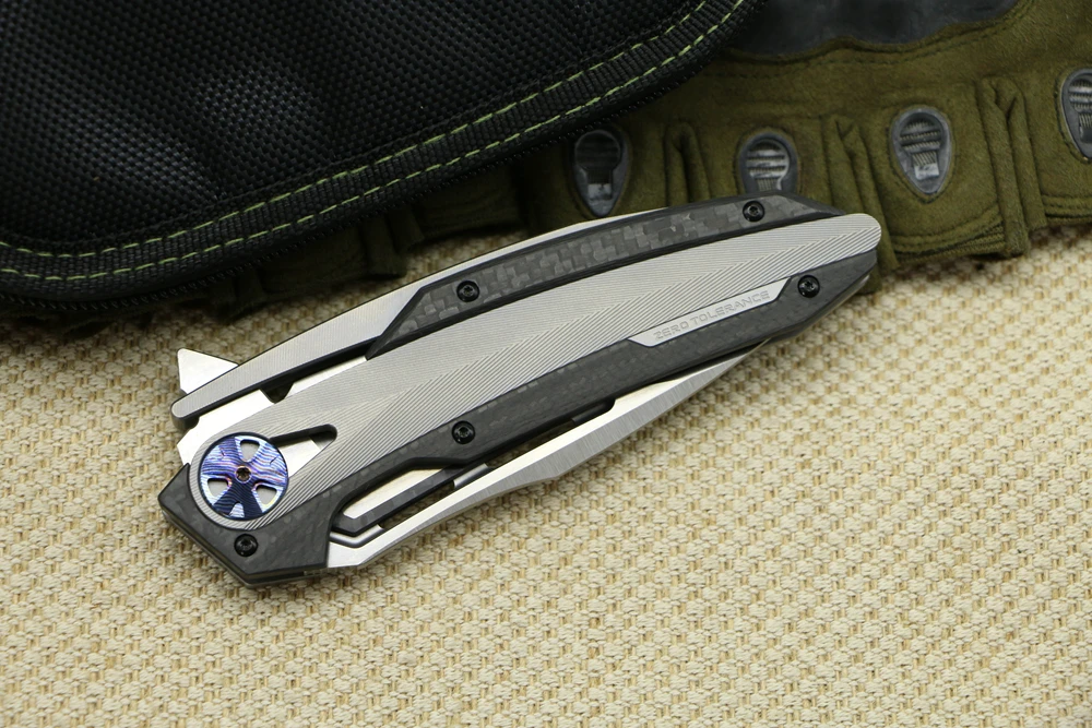 Складной нож ZT0999 M390 лезвие CF+ ручка из титанового сплава кемпинг тактическая Охота набор инструментов для выживания в походных условиях кухонные принадлежности