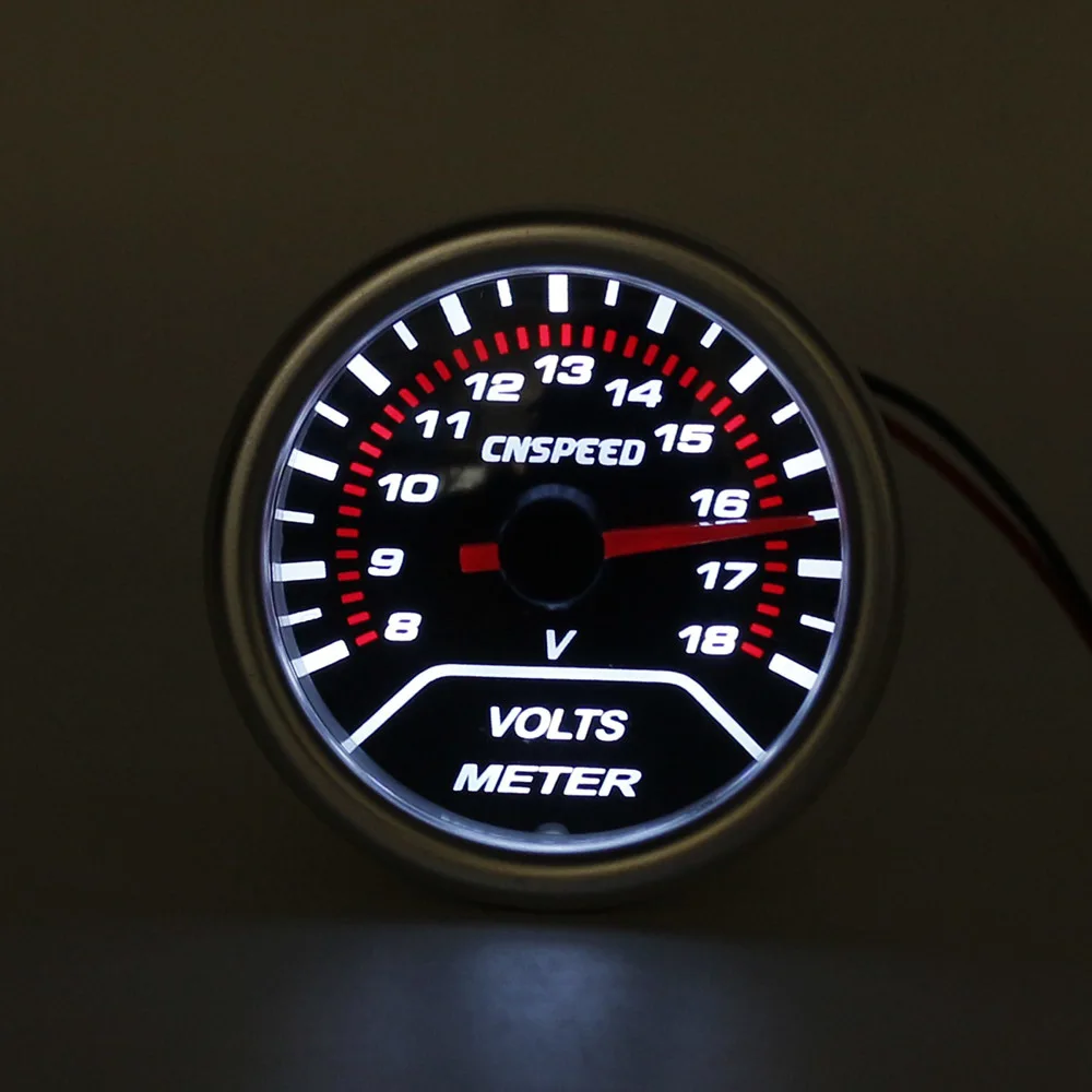 CNSPEED "(52 мм) Дым 270 градусов Напряжение Вольт Датчик/вольтметр/Автомобильный измеритель/Тахометр c101232