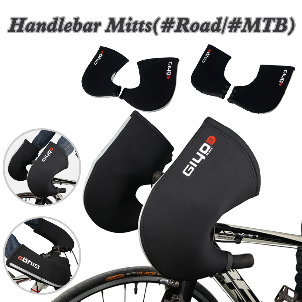 

Bicycle Handlebar Gloves Cycling Bike Neoprene Bar Ends Bar Mitts Winter Road MTB Bicycle Handlebar Mittens Bar Gloves
