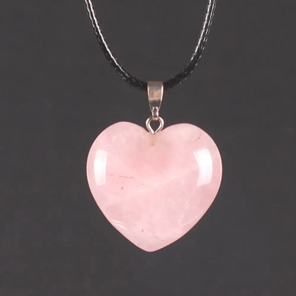 

24 PCS Wholesale Women Power Necklace Pendants Charm fine Jewelry Making Heart Shape Druzy Natural Stone Earing Pendant Gift