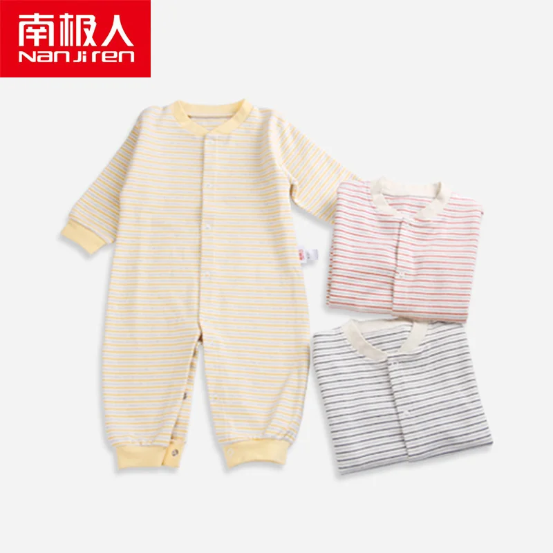 

Nanjiren/Детский костюм; Хлопковые шерстяные полоски; Детский пижамный комплект; Повседневная Удобная Пижама; Теплая дышащая повседневная одеж...