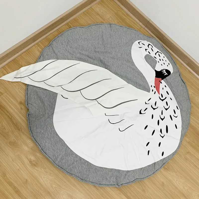 Игровой коврик круглый Лев Кролик Единорог коала игровые коврики Детский коврик для ползания одеяло ковер для детской комнаты коврики для занятий спортом