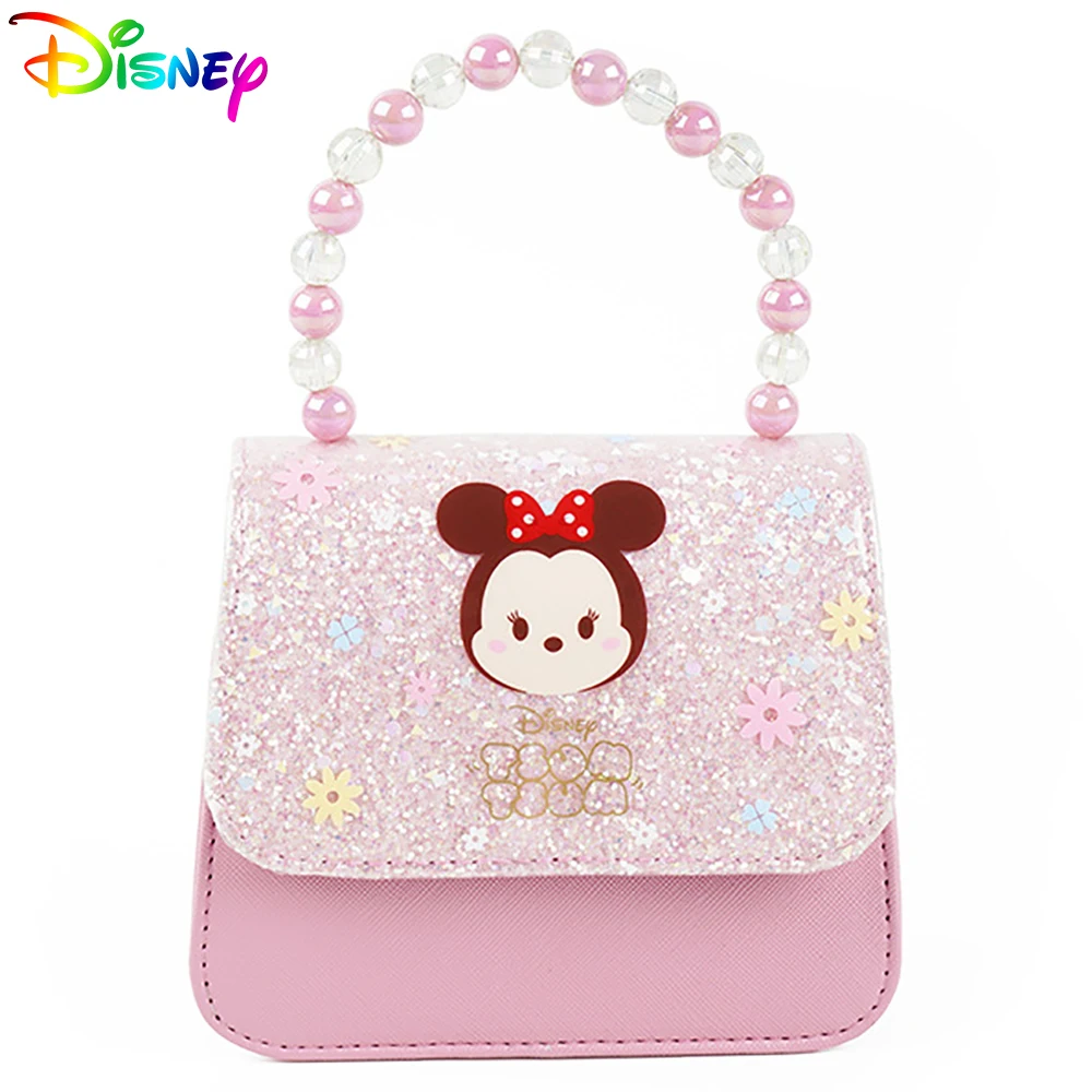 

Disney Baby Crossbody Bags For Girl Tsum Minnie Pattern Kawaii Kindergarten Toddler Messenger Bag Infant Cute Cartoon Coin Purse