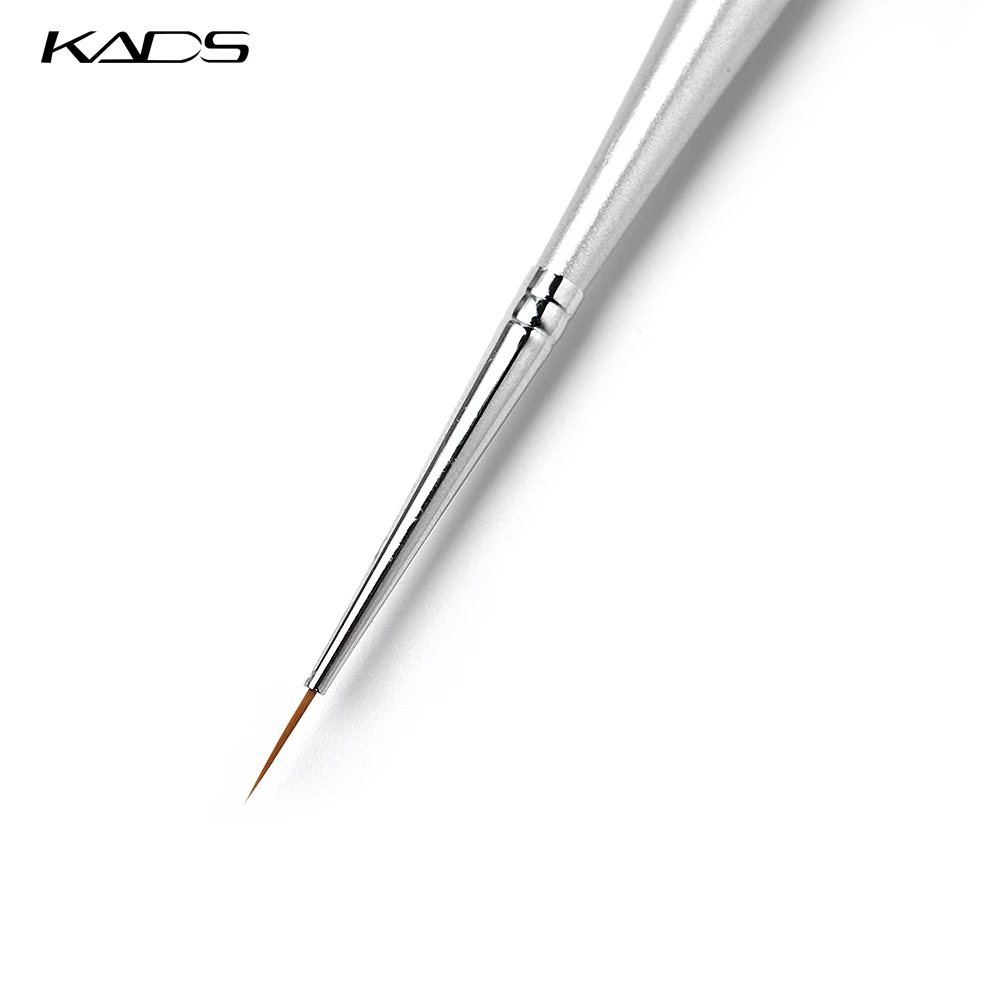 Серебряная ручка для подводки ногтей 3 шт./компл. профессиональная дизайна