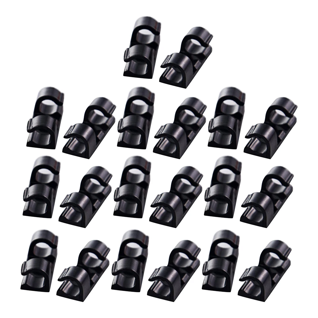 

100 Pieces Self Adhesive Wire Tie Cable Clips Holder for Car Dash Cam GPS