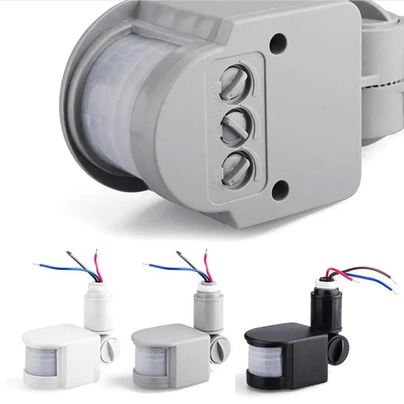 

With Automatic Outdoor AC LED Light Motion Sensor Light Infrared PIR Motion Sensor Switch AC 220V DC 12V Infrared
