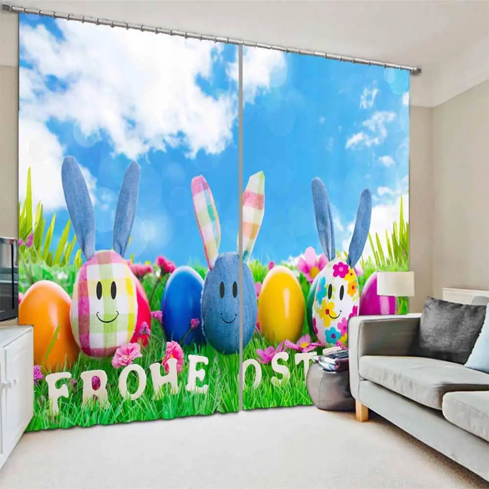 Креативные шторы в виде яйца 3D для гостиной спальни домашнего декора занавески