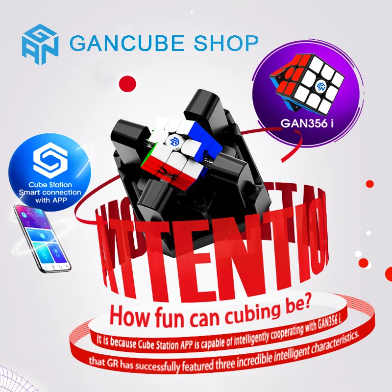 GAN Robot 3x3x3 356 i Magic Cube Station App Magnets Online Competition GAN356 Puzzle Cubo Magico Gans neo | Игрушки и хобби