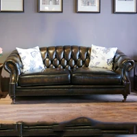 living room furniture modern fist layer genuine leather sofa european sectional sofa set 05301