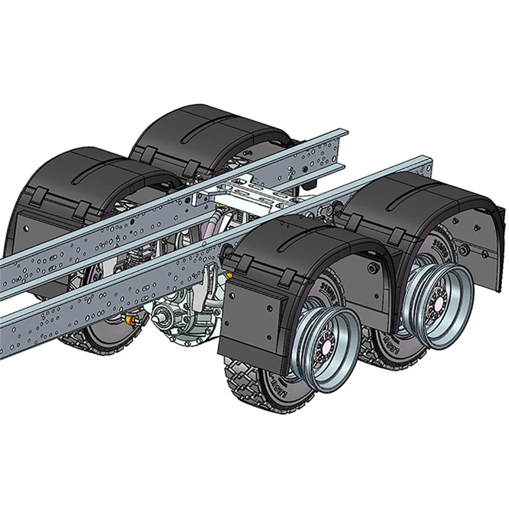 

Rear Suspension Assembly Kit for 1/14 Tamiya Tractor Truck Upgrade Modification Parts