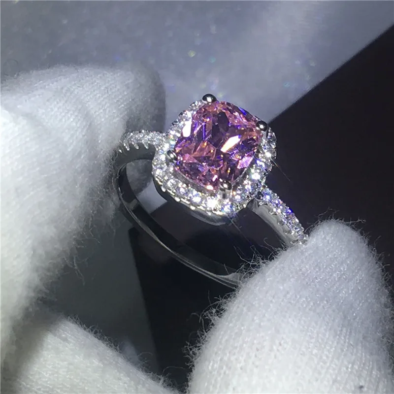 Choucong State Мужские Т-образные кольца с подушками 3ct AAAAA cz 925 пробы Серебряные вечерние Обручальные кольца для мужчин и женщин Прямая поставка ювелирных изделий