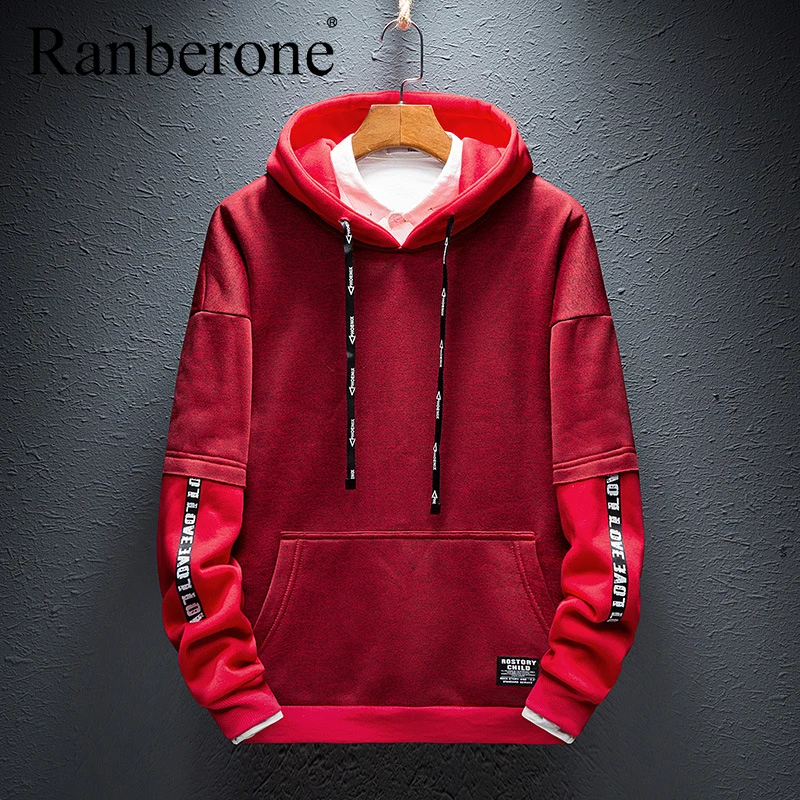 Fashion Men Hoodies Spring Autumn Male Casual Hoodies Sweatshirts Men's Patchwork Hoodies Sweatshirt Tops Hooded Pullover