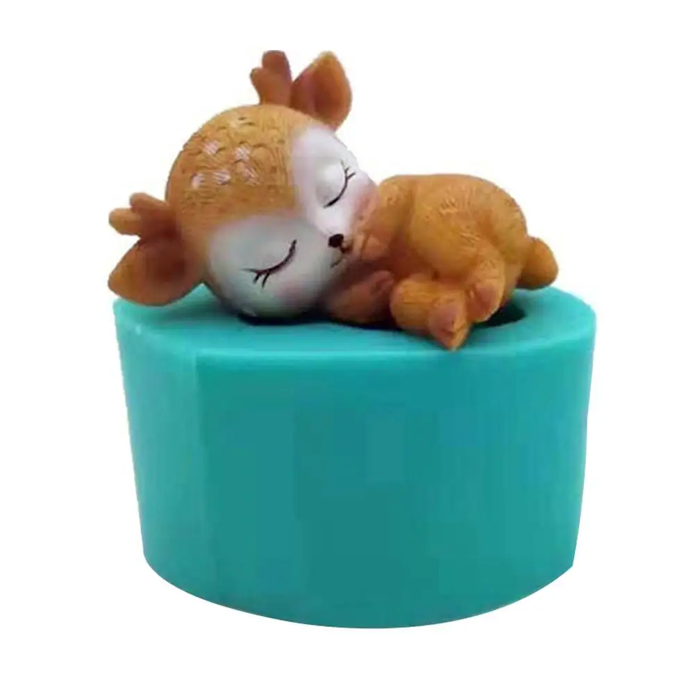 Симпатичная мультяшная силиконовая форма сделай сам 3D для торта шоколада