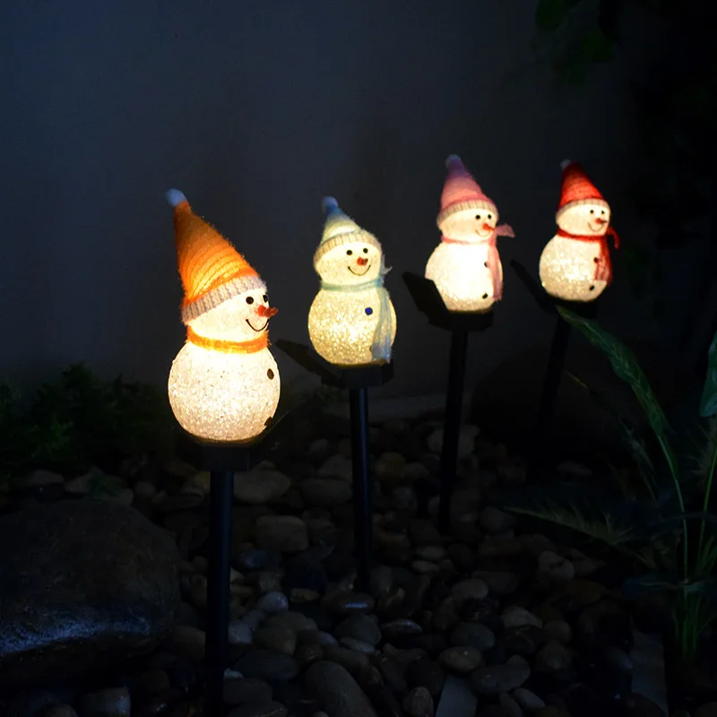 

Christmas Light Solar LED Lights Outdoor Waterproof Fairy Garland Snowman Light Lawn Light Street Garden Decoration Led Light