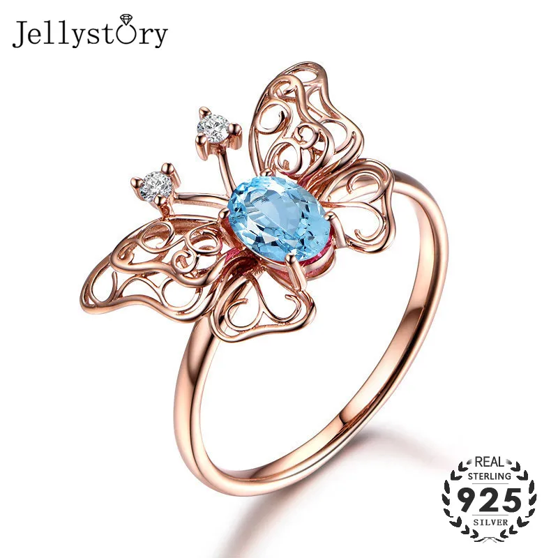 Женское кольцо из серебра 1 25 пробы с овальным натуральным топазом 925