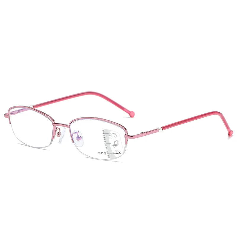 Женские очки для чтения Ahora бифокальные с защитой от синего света полуоправы из