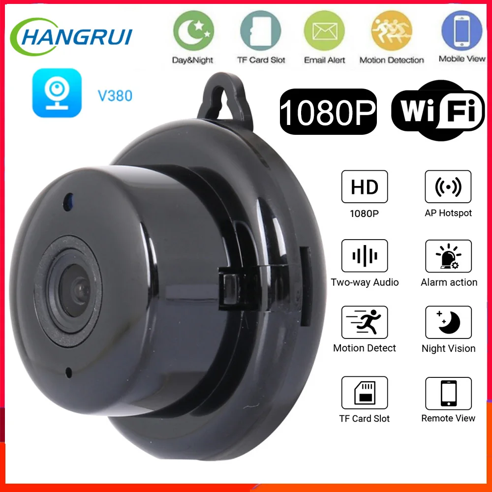 

1080P Wireless Mini WiFi Camera Home Security Camera IP CCTV Surveillance IR Night Vision Motion Detection Baby Monitor HD Cam