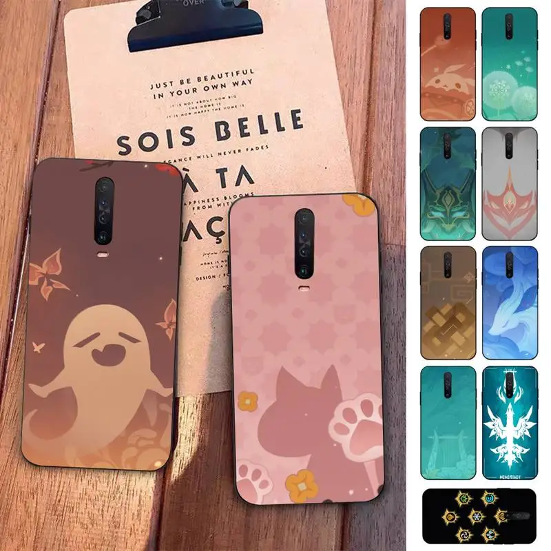 

Genshin Impact Icon Phone Case for Redmi 5 6 7 8 9 A 5plus K20 4X S2 GO 6 K30 pro
