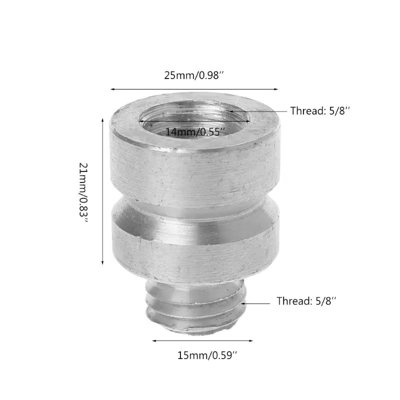 

20mm Prism GPS Adapter 5/8" Thread both ends male and female 5/8" Thread