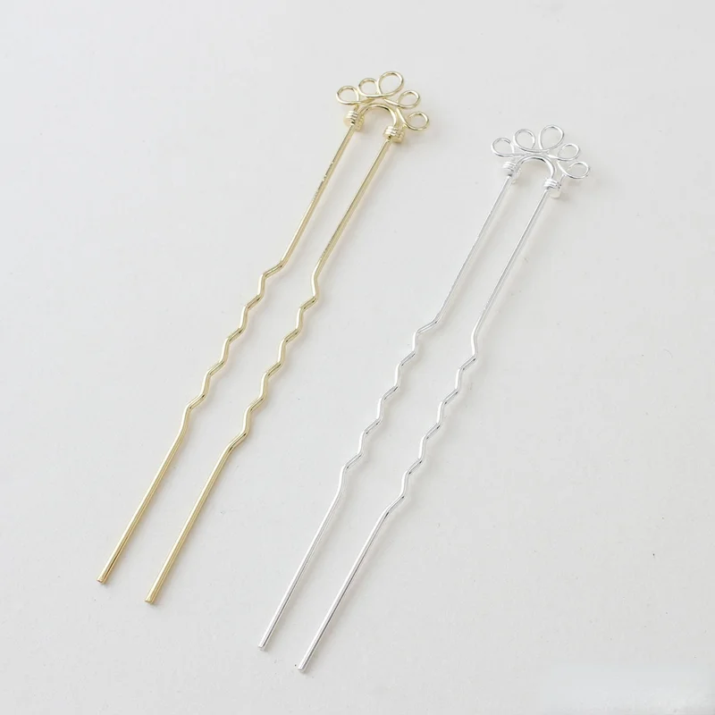 

Copper material electroplating 925 silver color-preserving gold diy hair accessories accessories