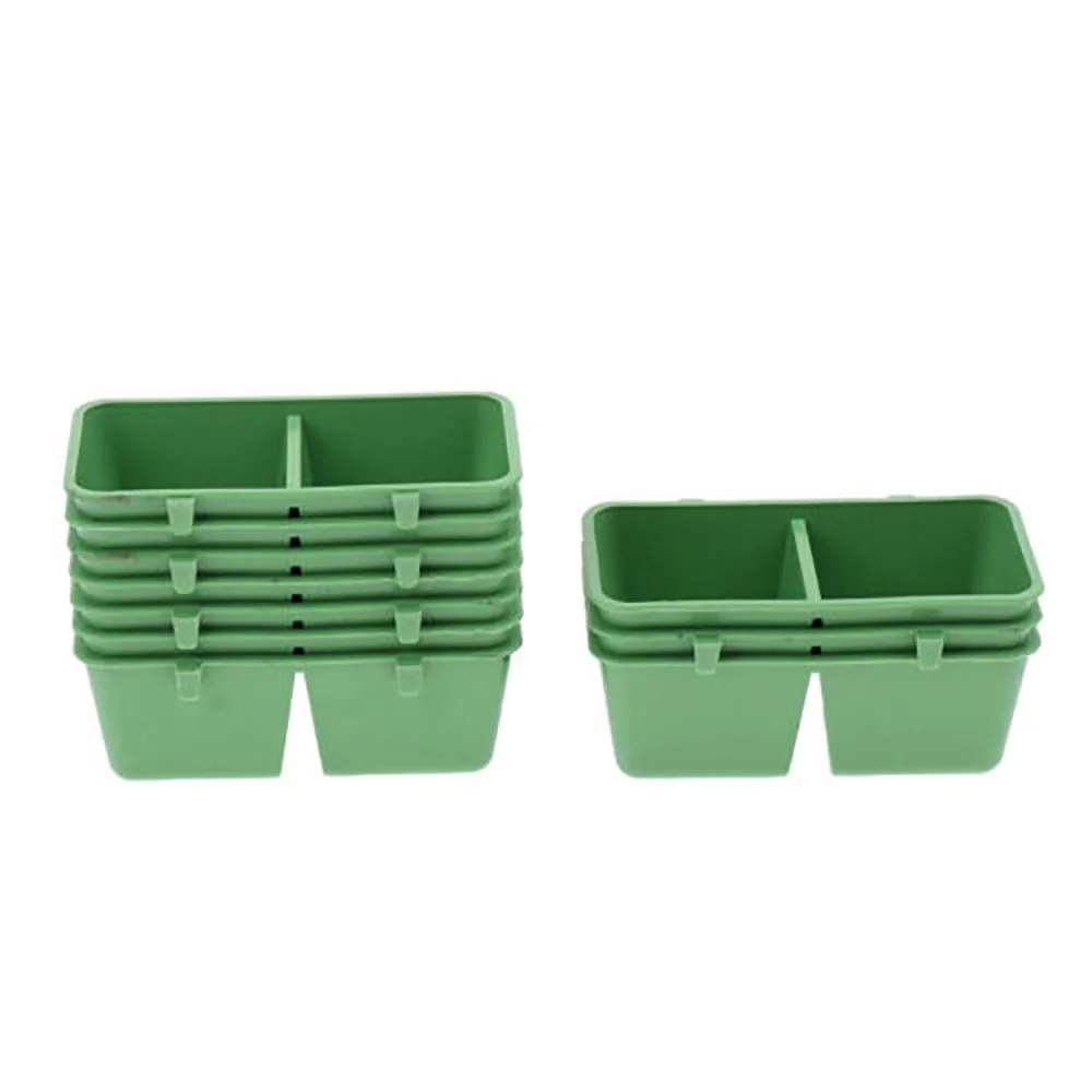 

10pcs/set Bird Seed Food Feeding Dish Water Bowl Bird Pigeons Cage Water Food Feeder Water Bowls Pet Tool