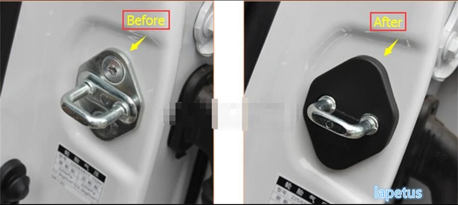 Lapetus Автомобильный Дверной замок с пряжкой пластиковый защитный чехол Комплект