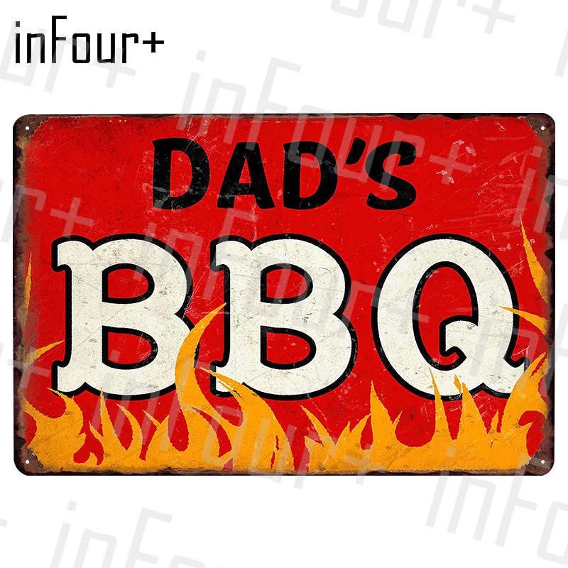 Best BBQ Metal Plate Tin Sign Plaque Vintage Decor Poster Home Bar Pub Cafe Decoration Posters | Дом и сад