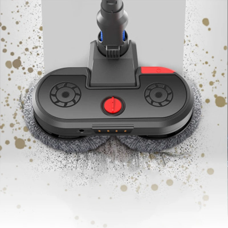 

HOT-Fluffy Electric Dry and Wet Mop Cleaning Head for Dyson V7 V8 V10 V11 Cordless Vacuum Cleaner Accessories