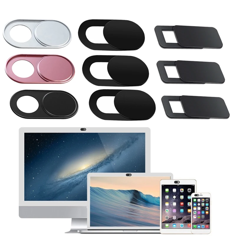 3 шт. Универсальная металлическая крышка для веб камеры магнитный слайдер