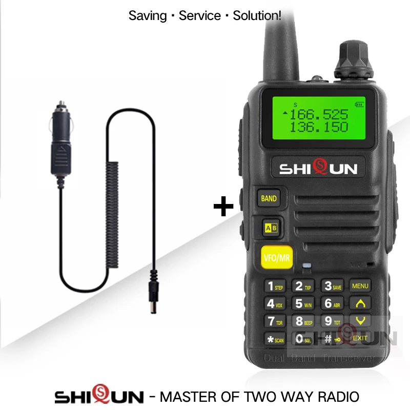 Ham радио для охоты SQ-UV25 двухдиапазонный 5W VHF UHF иди и болтай Walkie Talkie “иди и обновление Baofeng UV-82 УФ 5R UV-5R иди и болтай Walkie Talkie S UV-R50 R50-2 - Цвет: Black-12V Charger