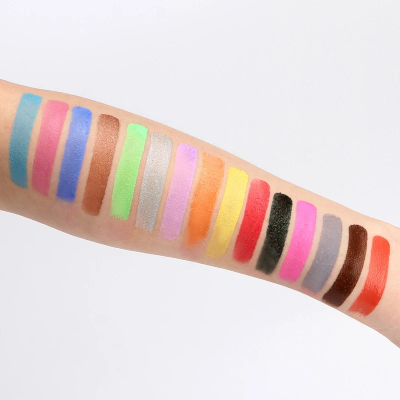 

Палетка для макияжа лица 594F на Хэллоуин, набор красок для лица и тела для детей и взрослых, профессиональные Матовые Неоновые спецэффекты, 30 ...