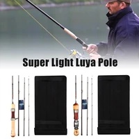 fishing rod trout rod 4 sections portable lightweight travel rod high carbon spinningcasting rod power lure rod fishing tools