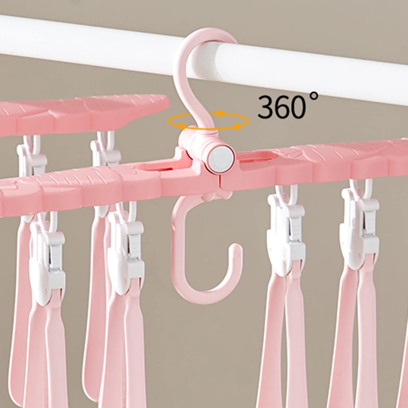 Вращающаяся вешалка для одежды DIY складной органайзер многофункциональная