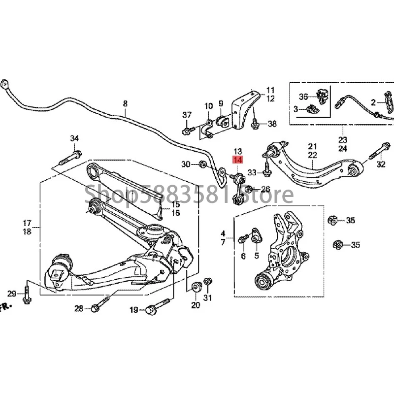 Стабилизатор заднего вида автомобиля стабилизатор с шаровой головкой звено