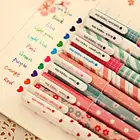 Женская цветная ручка, цветок, животное, звездная звезда, сладкая цветная гелевая ручка ed 0,5 мм, ручки для школы, кавайные корейские Канцтовары