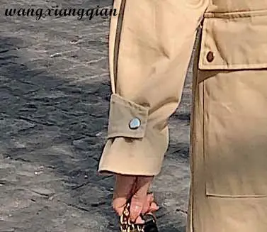 

Fashion Trench Coats Women's Spring Autumn Mid-length Temperament British Style Large Size Zipper Hooded Collar windbreaker Z96