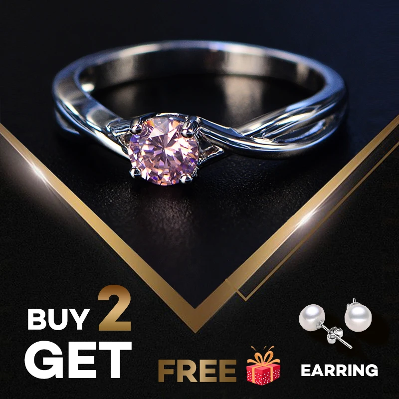 PANSYSEN 5*5 мм 1ct розовый кварц камень кольца твердые 925 пробы серебряные ювелирные изделия для женщин 3 цвета драгоценный камень кольцо Горячая