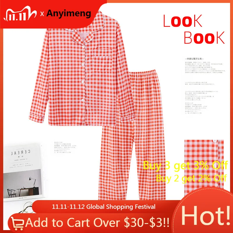 

Turn Down Collar Homesuit Homeclothes Sleepwear Woman Clothes Pajamas Set Woman Clothes Spring Autumn Loungewear Cardigan Pyjama