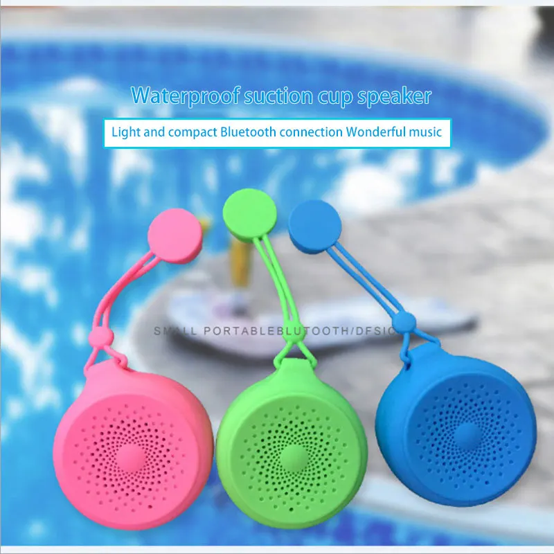 Новая Водонепроницаемая Bluetooth Колонка на присоске для улицы ванной спорта мини
