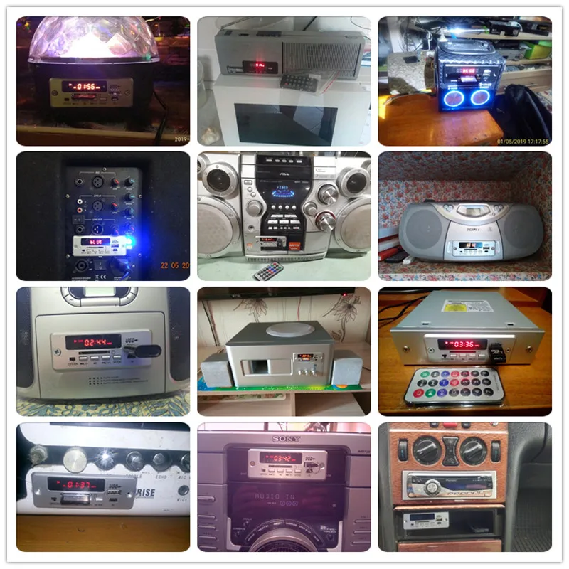 BT SD USB FM Aux Радио MP3 плеер встроенный Автомобильный USB Bluetooth Hands-free MP3 декодер плата модуль аудио переоборудование